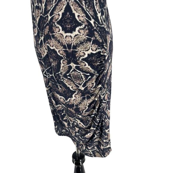 Haute Hippie Women's Black Marbled Sleeveless Sheath Dress Size Large - Picture 2 of 7